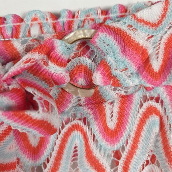 NWT TRINA‎ TURK SERAFINA CROCHET TIE FRONT PANTS Sheer Side Slits Size M & L - Picture 11 of 13